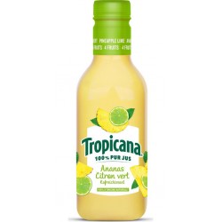 TROPICANA Jus de Fruits Ananas et Citron Vert Pur Jus 90CL