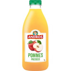 100 ANDROS Jus De Pomme Pressées 100% Pur Jus Sans Sucres Ajoutés ANDROS 1L