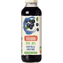 VITABIO Jus myrtille sauvage 100% pur jus sans sucres ajoutés Bio VITABIO 50cl