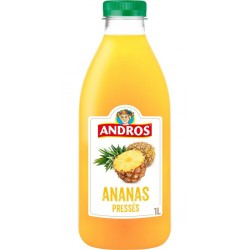 D 100 ANDROS Jus D'Ananas Pressés 100% Pur Jus Sans Sucres Ajoutés ANDROS 1L