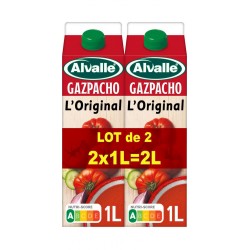 L ALVALLE Gazpacho L'Original ALVALLE (les 2 briques de 1L)