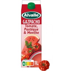 ALVALLE Gazpacho Tomate Pastèque Menthe la brique de 1L