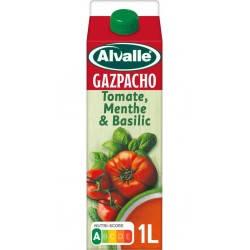 ALVALLE Gazpacho Tomate Menthe Basilic la brique de 1L