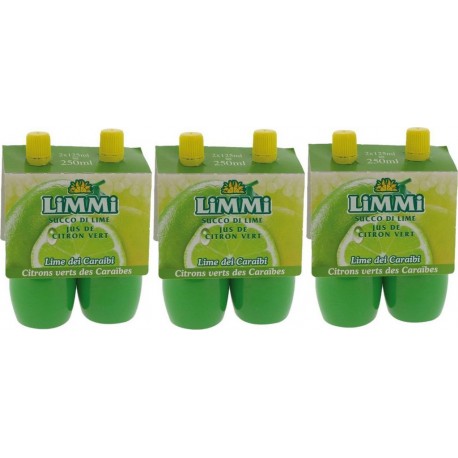 2 Lot 3x Jus De Citron Vert Pressé Limmi Flacons 15ml