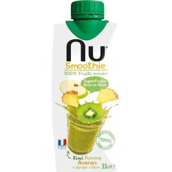 NU Smoothie Kiwi Pomme Ananas la brique de 33cL