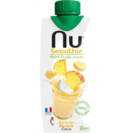 NU Smoothie ananas banane coco la brique de 33cL