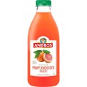 ANDROS Jus De Pamplemousse Roses Pressés 100% Pur Jus Sans Sucres Ajoutés 1L