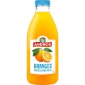 D 100 ANDROS Jus D'Orange Pressées Sans Pulpe 100% Pur Jus Sans Sucres Ajoutés ANDROS 1L