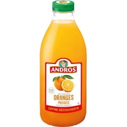 D 100 ANDROS Jus D'Oranges 100% Pur Jus Sans Sucres Ajoutés ANDROS 1L