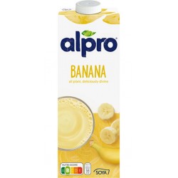 ALPRO Boisson végétale soja banane la brique de 1L