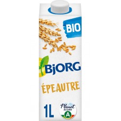 BJORG Boisson Végétale Épeautre sans sucres ajoutés la brique de 1L