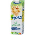 BJORG Boisson Végétale Riz noisette la brique de 1L