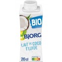 BJORG Aide culinaire Lait de coco fluide la brique de 20cL