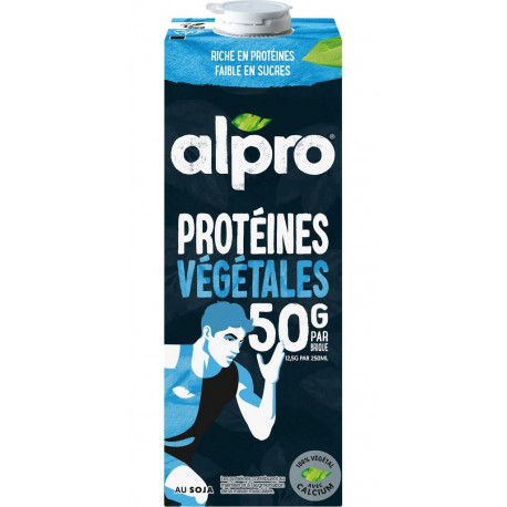 ALPRO Boisson végétale soja nature protéinée la brique de 1L