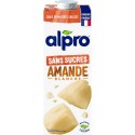 ALPRO Boisson végétale lait d'amande non grillée sans sucres la brique de 1L