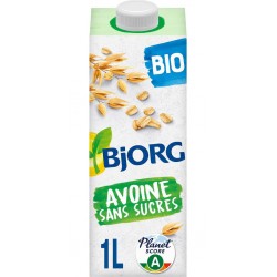 BJORG Boisson Végétale Lait d'avoine la brique de 1L