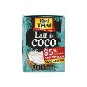 85 REAL THAI Lait de Coco 85% sans additifs REAL THAI la briquette de 200mL