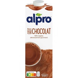 ALPRO Boisson végétale soja saveur chocolat la brique de 1L