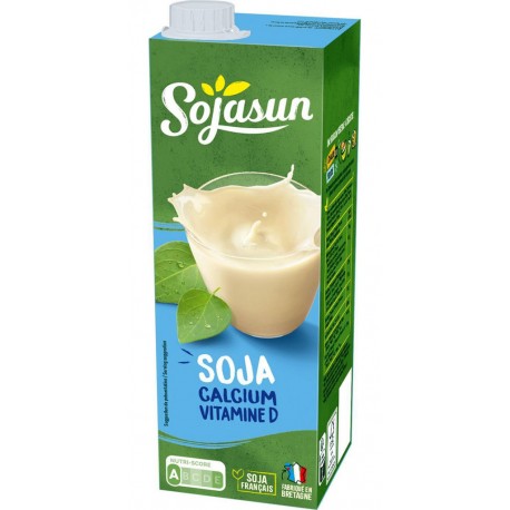 D SOJASUN Boisson végétale soja calcium vitamine D SOJASUN 1L