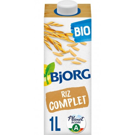 BJORG Boisson Végétale Riz calcium la brique de 1L