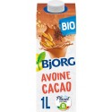 BJORG Boisson Végétale Lait d'avoine cacao la brique de 1L