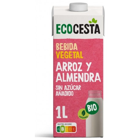 1 L Ecocesta Boisson Végétale Au Riz Et Aux Amandes Sans Sucre Ajouté Bio 1L