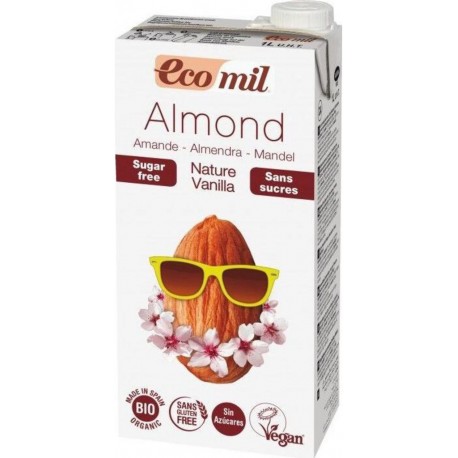 Lait Amande Vanille Ss Sucre Ecomil 1L