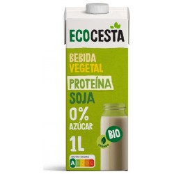 1 L Ecocesta Boisson Végétale Au Soja Bio Sans Sucre 1L