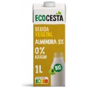 1 L Ecocesta Boisson Végétale Aux Amandes Bio Sans Sucre 1L