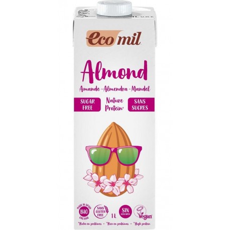 1 L 1L Ecomil Boisson Protéinée Nature Aux Amandes