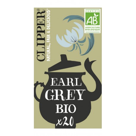 CLIPPER Thé Earl grey (la boîte de 20 ) SACHETS L