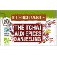 ETHIQUABLE Thé noir tchaï aux épices Darjeeling Bio (la boite de 20 sachets)