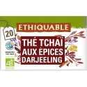 ETHIQUABLE Thé noir tchaï aux épices Darjeeling Bio (la boite de 20 sachets)