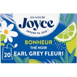 JOYCE Thé noir saveur earl grey fleuri Bonheur la boite de 30G 30L