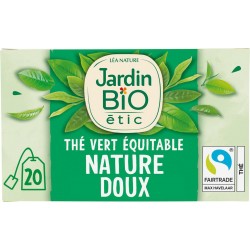 JARDIN BIO Thé vert Bio ETIC (la boîte de 20 sachets)