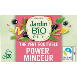 JARDIN BIOLOGIQUE Thé vert équitable minceur bio (la boite de 20 sachets)