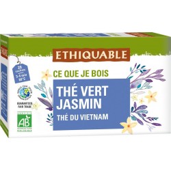 ETHIQUABLE Thé vert jasmin Vietnam Bio (la boite de 20 sachets)