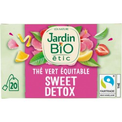 JARDIN BIO Thé vert détox Bio ETIC (la boîte de 20 sachets)