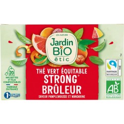 JARDIN BIO Thé vert bruleur Bio ETIC (la boîte de 20 sachets)