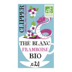 CLIPPER Thé Blanc à la framboise (la boîte de 20 sachets)