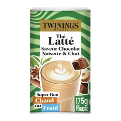 TWININGS Thé noir latté chocolat noisettes et chai la boite de 175g