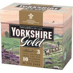 TAYLORS OF HARROGATE Thé noir gold tea bags (la boite de 40 sachets)