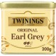 TWININGS Thé noir Original Earl Grey (la boite de de 200g)