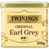 TWININGS Thé noir Original Earl Grey (la boite de de 200g)
