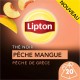 LIPTON Thé noir pêche mangue à la pêche de grêce (la boite de 20 sachets)