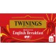 TWININGS Thé noir Original English Breakfast (la boite de 25 ) SACHETS L