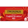 TWININGS Thé noir Original English Breakfast (la boite de 25 ) SACHETS L