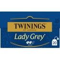 TWININGS Thé noir Lady Grey (la boite de 20 sachets)