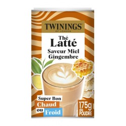 TWININGS Thé vert latté miel gingembre la boite de 175G 175L