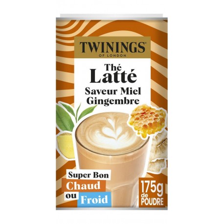 TWININGS Thé vert latté miel gingembre la boite de 175G 175L